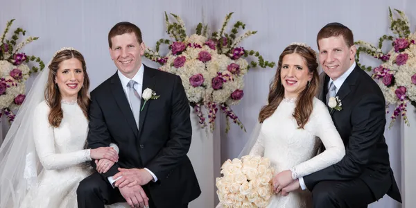 Jewish wedding album spread