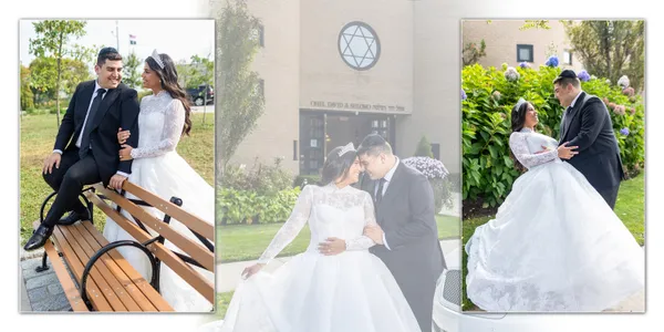 Jewish wedding album spread