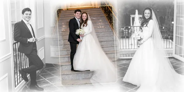 Jewish wedding album spread