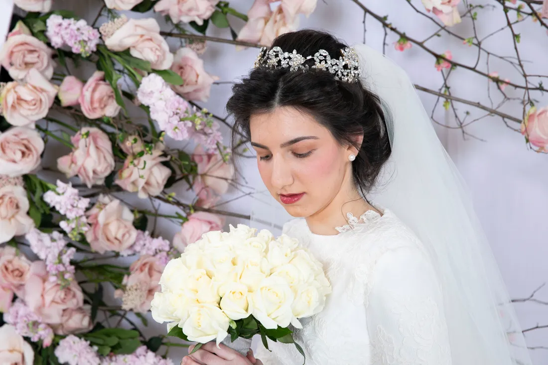 Bridal portrait: after color correction