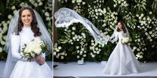Jewish wedding album spread