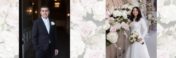 Jewish wedding album spread