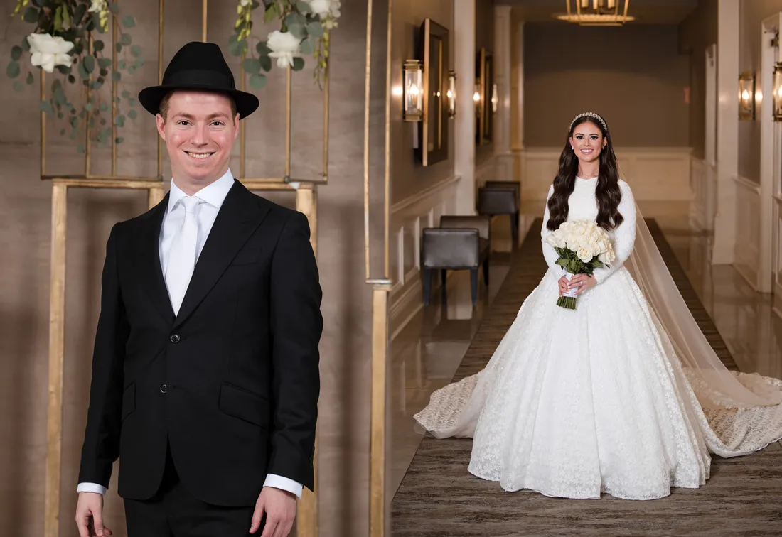 Jewish wedding clean album spread
