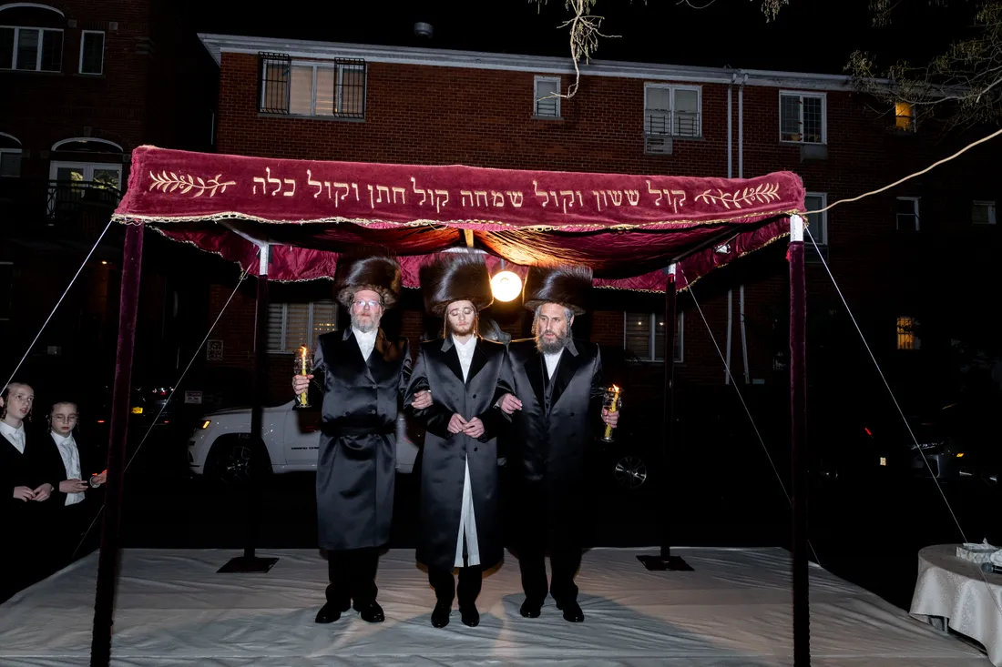 Chuppah light removed: before